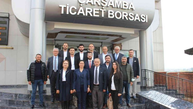 Çarşamba Ticaret Borsası partilileri ağırladı
