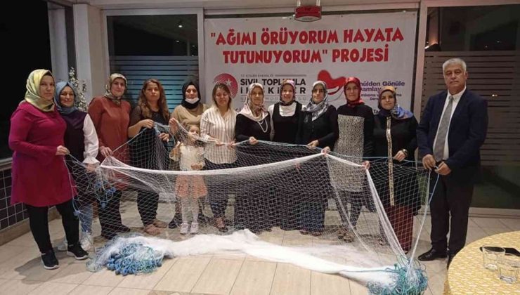 Dörtyol’da ev hanımları balık ağı örecek