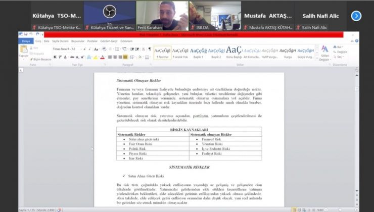 DPÜSEM ve KUTSO’dan Risk Yönetimi eğitimi