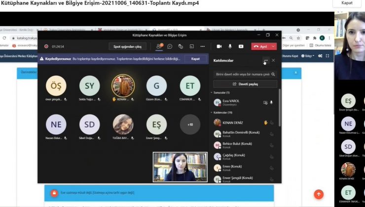 Edirne’de kütüphane kaynakları ve bilgiye erişim semineri düzenlendi