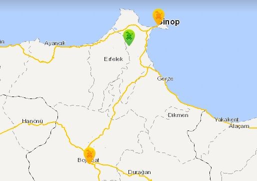 En fazla hava kirliliği olan ilerden biri de Sinop