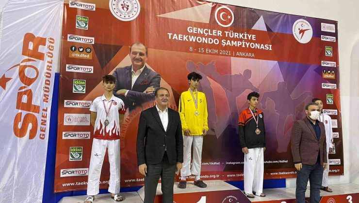 Ereğlili tekvandocu Türkiye 2.’si oldu