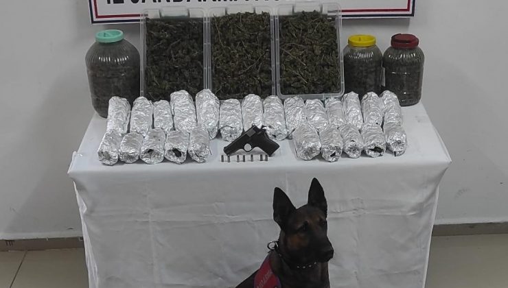 Evinde 4 kilo 380 gram esrar ile yakalanınca tutuklandı