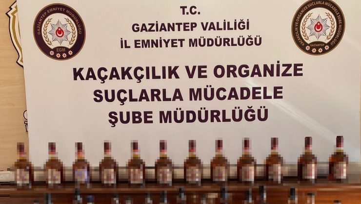 Gaziantep ve Şırnak’ta sahte alkol operasyonu