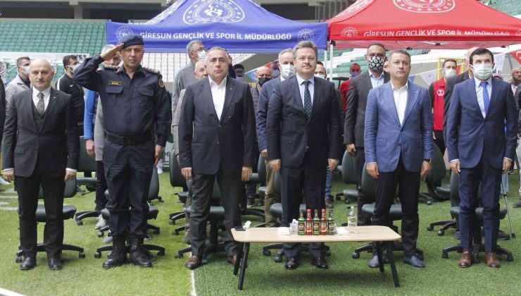 Giresun’da amatör spor kulüplerine malzeme yardımı yapıldı