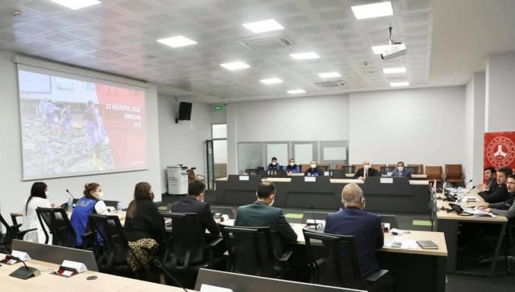 Giresun’da sel afeti sonrası yapılan çalışmalar değerlendirildi