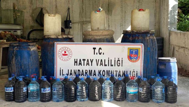 Hatay’da kaçak içki operasyonu
