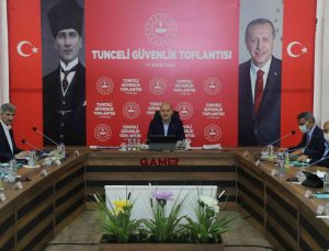 İçişleri Bakanı Süleyman Soylu, Tunceli’de Güvenlik Toplantısına katıldı