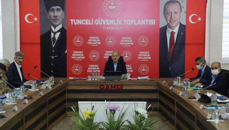 İçişleri Bakanı Süleyman Soylu, Tunceli’de Güvenlik Toplantısına katıldı