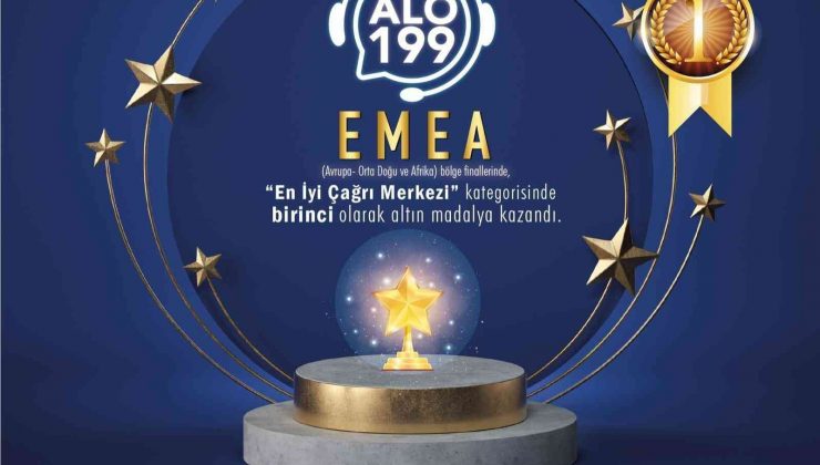 İçişleri Bakanlığı’na bağlı Çağrı Merkezi ALO 199 Avrupa birincisi