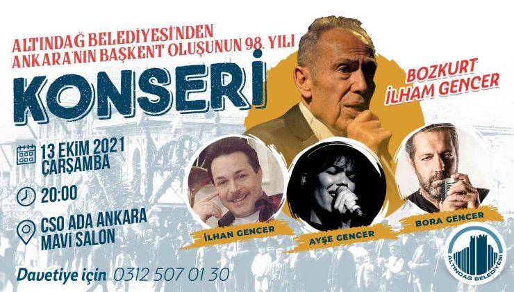 İlham Gencer 13 Ekim’de Altındağ’da