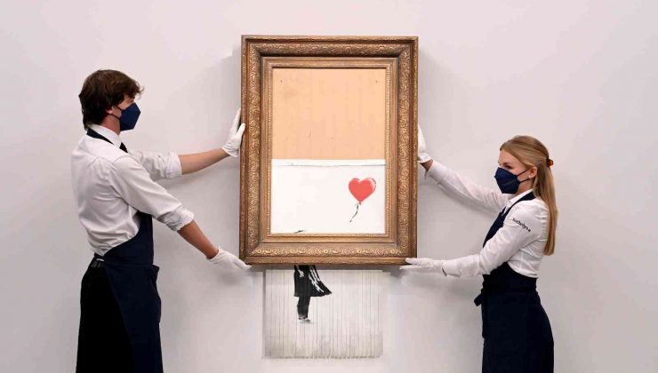 İngiliz sanatçı Banksy’nin eseri rekor fiyata alıcı buldu