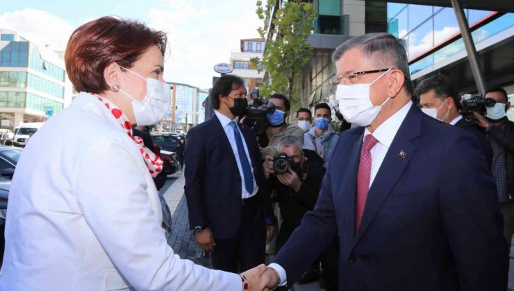 İYİ Parti lideri Akşener’den Ahmet Davutoğlu’na ziyaret