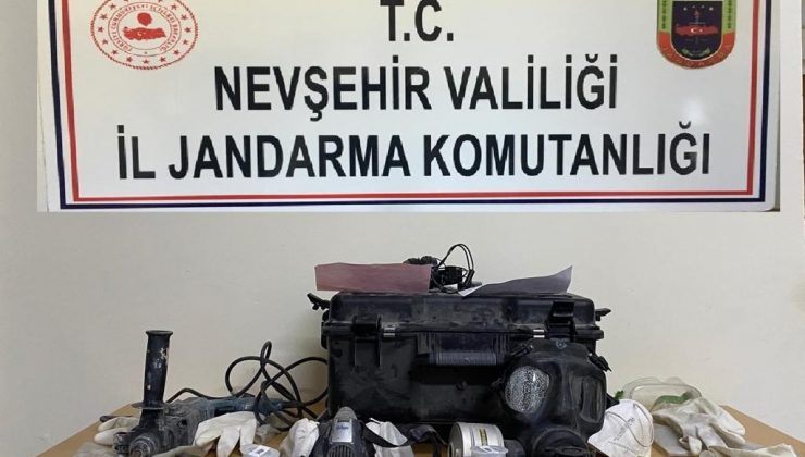 İzinsiz kazı yapan bir kişi göz altına alındı