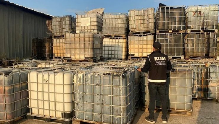 İzmir’de 109 bin 500 litre kaçak akaryakıt ele geçirildi