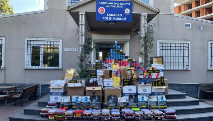 Kağıthane’de iş yerlerine kaçak tütün operasyonu: 4 gözaltı