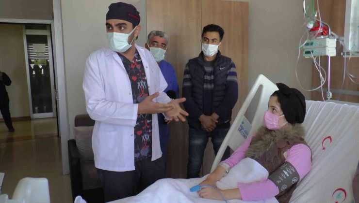 Kalbindeki delik kalp zarından yapılan yama ile kapatıldı