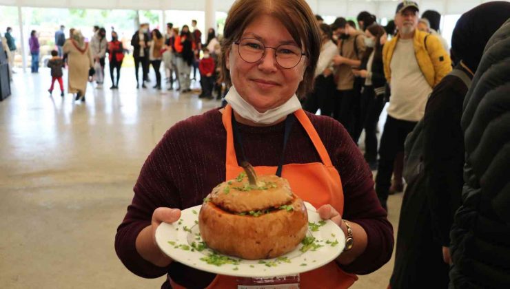 “Karaağaç Kabak Festivali”nde yemekler yarıştı