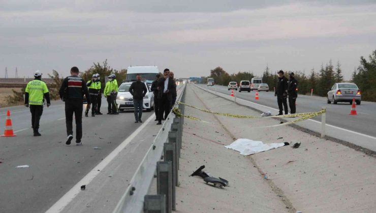 Karaman’da öğretmenin hız motoruyla feci ölümü