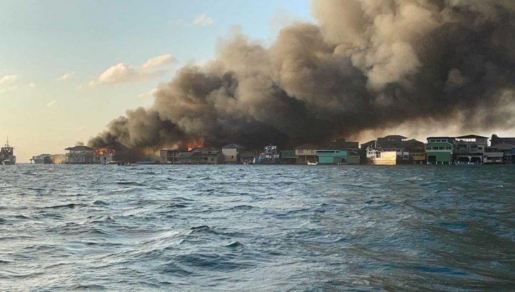 Karayipler’deki Guanaja Adası’nda yangın: 200’den fazla ev ve işyeri hasar gördü