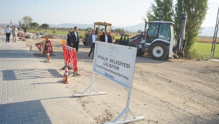 Kilit parke yol yapım çalışmalarında son etap çalışmalar başladı