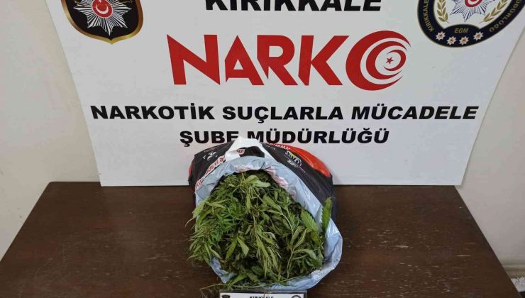 Kırıkkale’de 1 kilo 410 gram esrar ele geçirildi