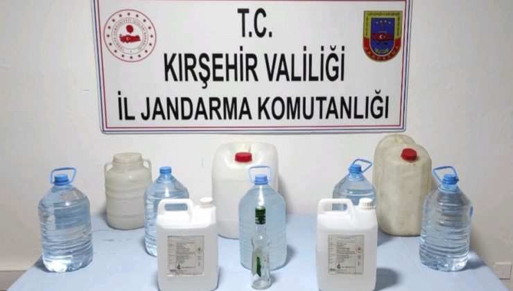 Kırşehir’de 55 litre sahte alkol ele geçirildi
