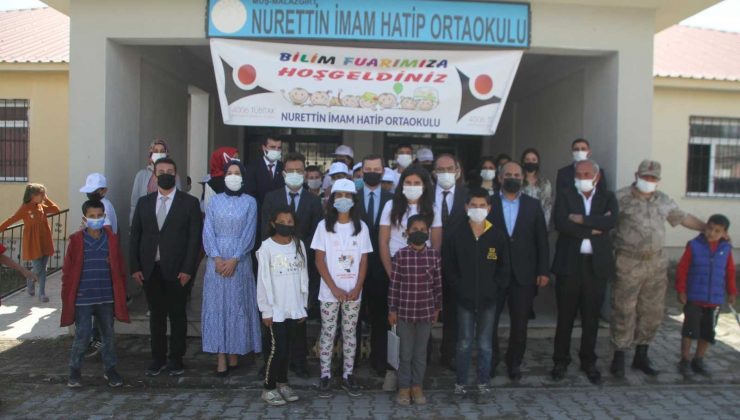 Köy okulunda ‘Bilim Fuarı’ sergisi