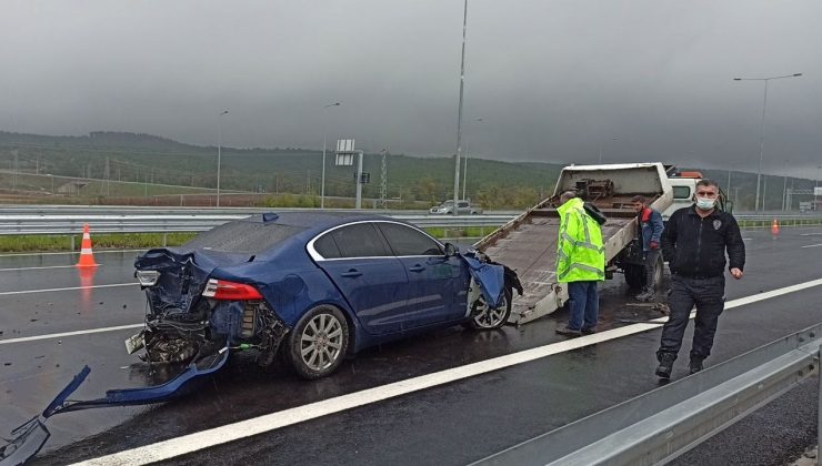Kuzey Marmara Otoyolu’nda 4 araçlı zincirleme kaza: 1 yaralı
