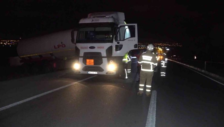 LPG yüklü tanker şarampole devrildi: 1 yaralı