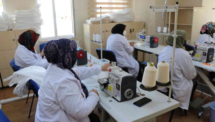 Maden şehit aileleri hem öğreniyor hem üretiyor