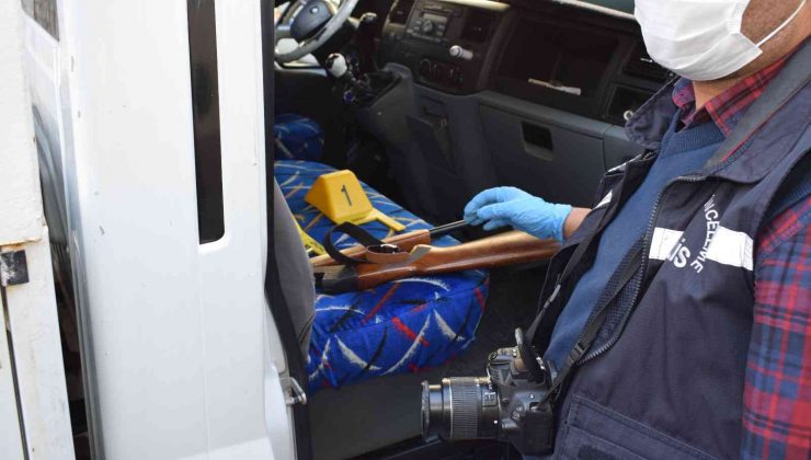 Malatya’da polisin kovaladığı araçtan tüfek çıktı