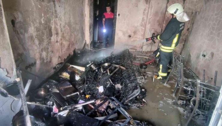 Marmaris’te konut yangını