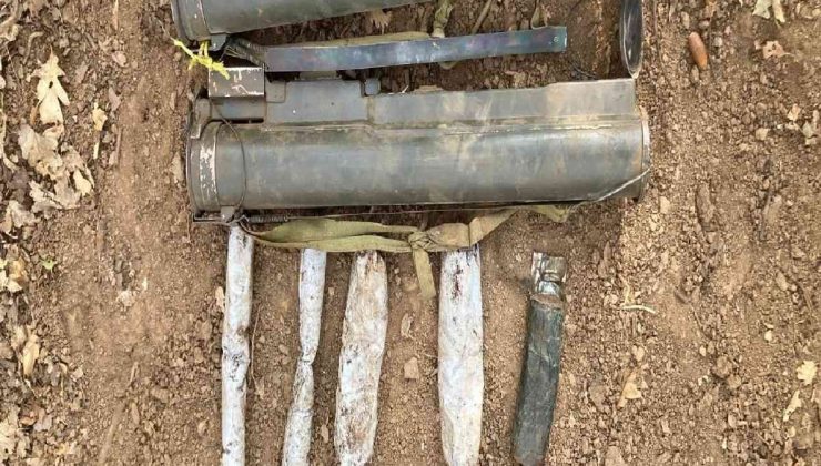 Muş’ta terör örgütü PKK’ya ait lav tanksavar silahı ve patlayıcılar ele geçirildi