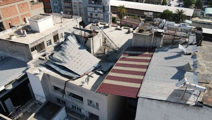 Nazilli Belediyesi, yağmur ve fırtınadan zarar gören bölgeleri tespit etti