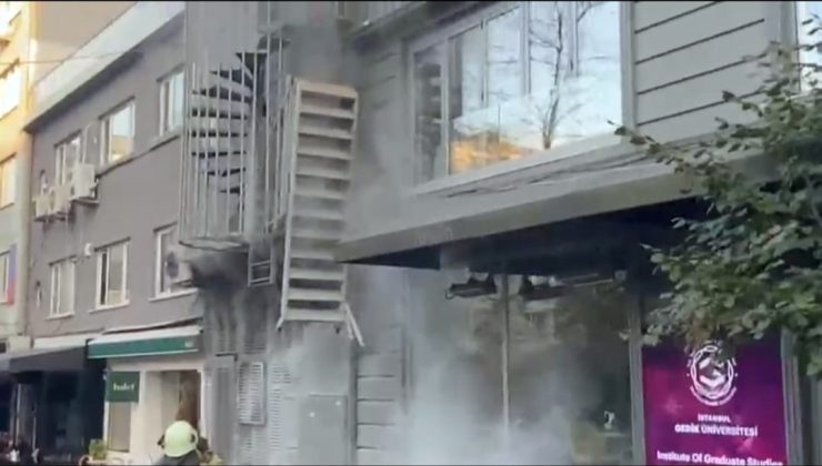 Nişantaşı’nda elektrik trafosunda çıkan yangın paniğe neden oldu