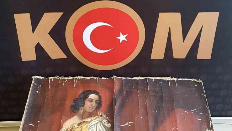 Operasyonda ele geçirilen tablo gerçek çıktı