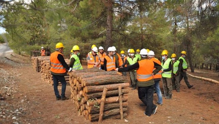 Orman işçilerine uygulamalı eğitim verildi