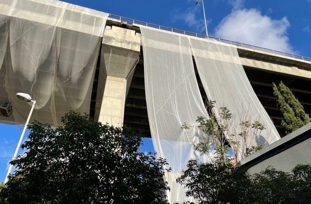 Ortaköy Viyadüğü’nde fileli önlem