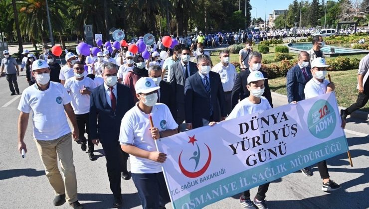 Osmaniye’de öğrenciler sağlık için yürüdü