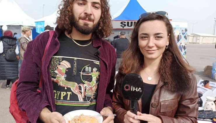 (Özel) ABD’li turist tescilli lezzet Şuhut keşkeğine hayran kaldı