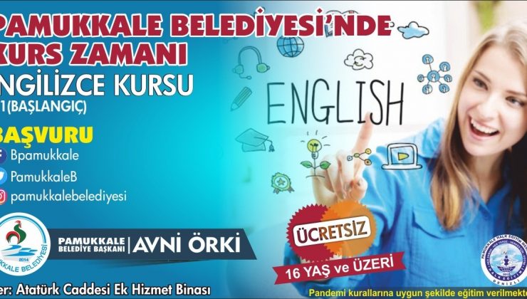 Pamukkale’de kurs başvurularında son gün 10 Ekim 2021