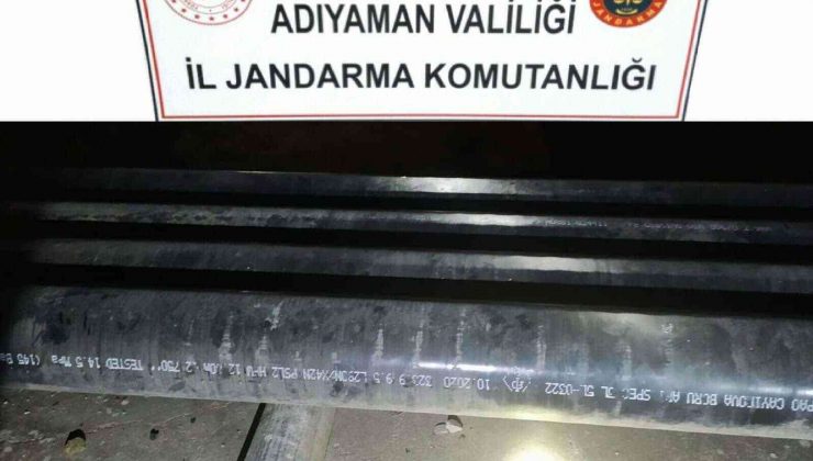 Petrol borularını çalmaya çalışan şahıs yakalandı