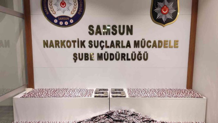 Samsun’da uyuşturucu hap operasyonu