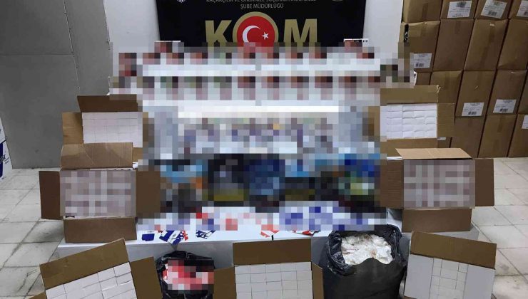 Samsun’da paketler halinde kaçak sigara mamulleri ele geçirildi