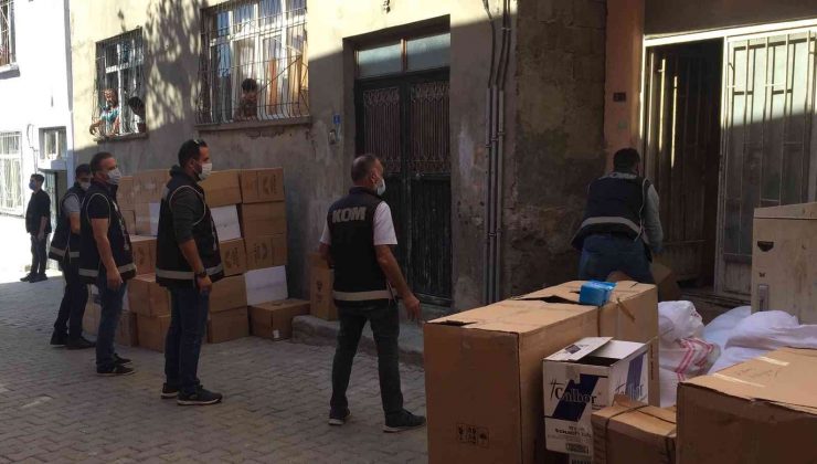 Siirt’te 4 milyon adet boş makaron ele geçirildi