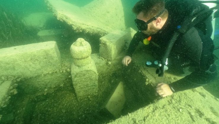 Su altı dalışçıları Halfeti’de batık şehri fotoğrafladı