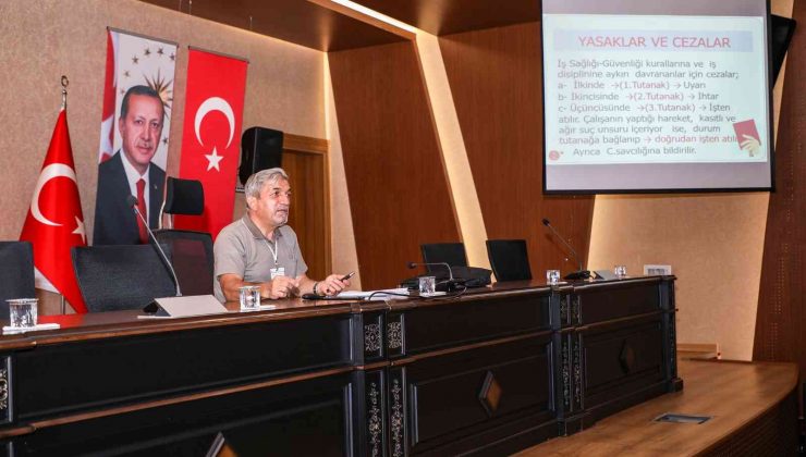 Talas’ta iş güvenliği eğitimleri devam ediyor