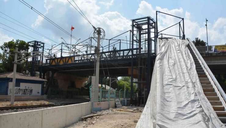 Tarsus’taki üstgeçit inşaatı bitme aşamasına geldi