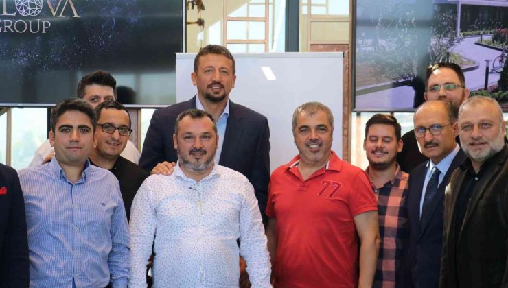 TBF Başkanı Türkoğlu’ndan, Semt77 Yalovaspor Başkanı Tuna’ya ziyaret